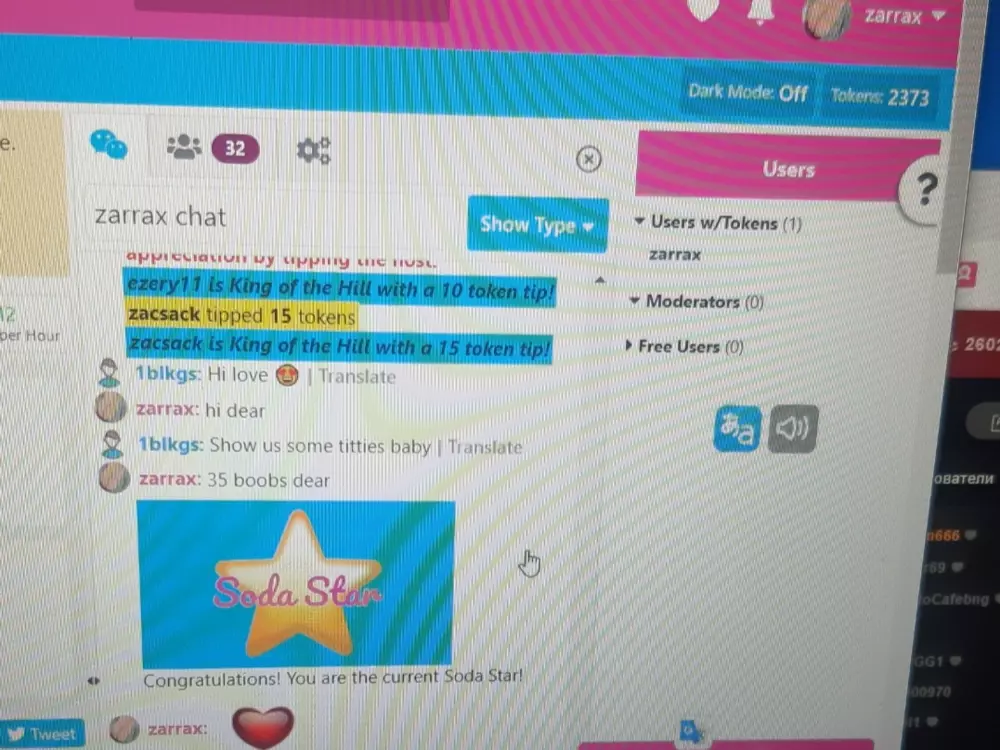 ZarraX's Live Sex Cam Show