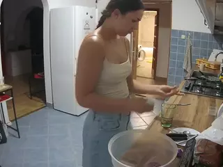 Julmodels Kitchen's Live Sex Cam Show