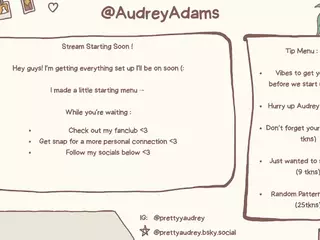 Pretty Audrey's Live Sex Cam Show
