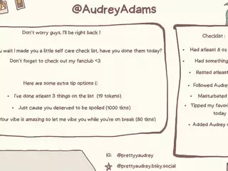 Pretty Audrey's Live Sex Cam Show
