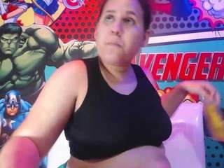 Live cam show with candy-hairy