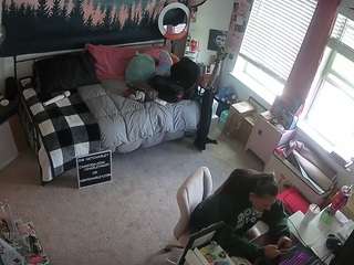 该模特正在直播。 voyeurcam-hazelgrace-02