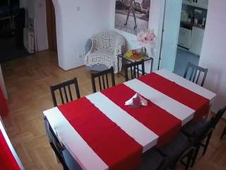 This model is live right now. voyeurcam-julmodels-dining