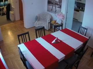 Acest model este live acum. voyeurcam-julmodels-dining