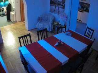 This model is live right now. voyeurcam-julmodels-dining