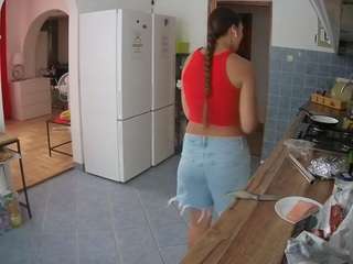 voyeurcam-julmodels-kitchen webcam model