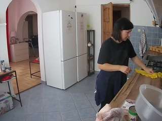 voyeurcam-julmodels-kitchen webcam model