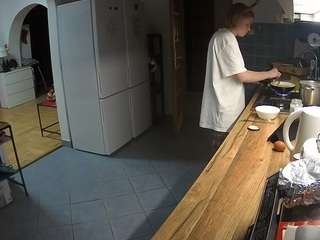 voyeurcam-julmodels-kitchen Brown live webcam