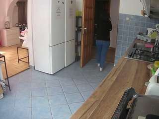 This model is live right now. voyeurcam-julmodels-kitchen
