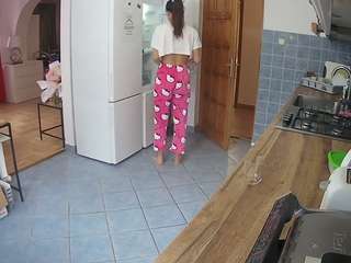 This model is live right now. voyeurcam-julmodels-kitchen