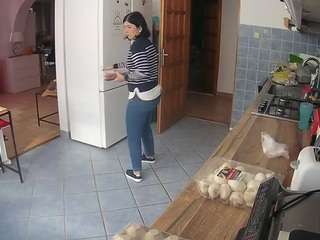 voyeurcam-julmodels-kitchen Sex Cam Show