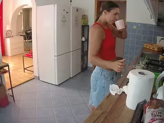 Julmodels Kitchen's Live Sex Cam Show