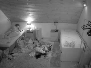 This model is live right now. voyeurcam-julmodels-whitebed-3