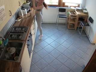 Ann Angel Model camsoda voyeurcam-julmodels-kitchen-2