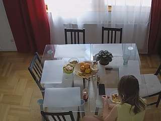 Nude Black Model camsoda voyeurcam-julmodels-dining-2