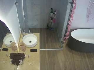 该模特正在直播。 voyeurcam-casa-salsa-bathroom-6