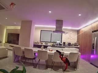 该模特正在直播。 voyeurcam-casa-salsa-fishtank