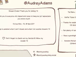 Pretty Audrey's Live Sex Cam Show