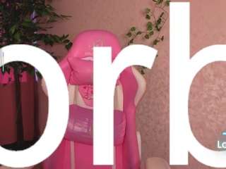 Live cam show with bunny-white