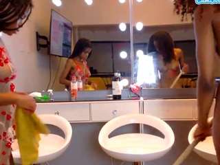 Chocolate and my sexy Teen GFs