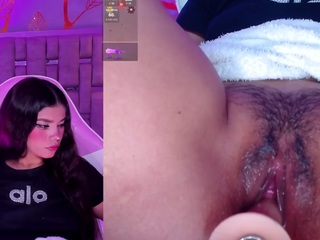 hard sloppyBlowjob + Fingers inside pussy - Squirt at 10 Goals - Pvt show is open - Control Fuck machine 69tokens x 50seconds [61 tokens remaining]