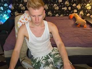 This model is live right now. blondboylive